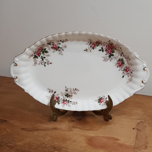 Royal Albert lavender rose cream & sugar plate